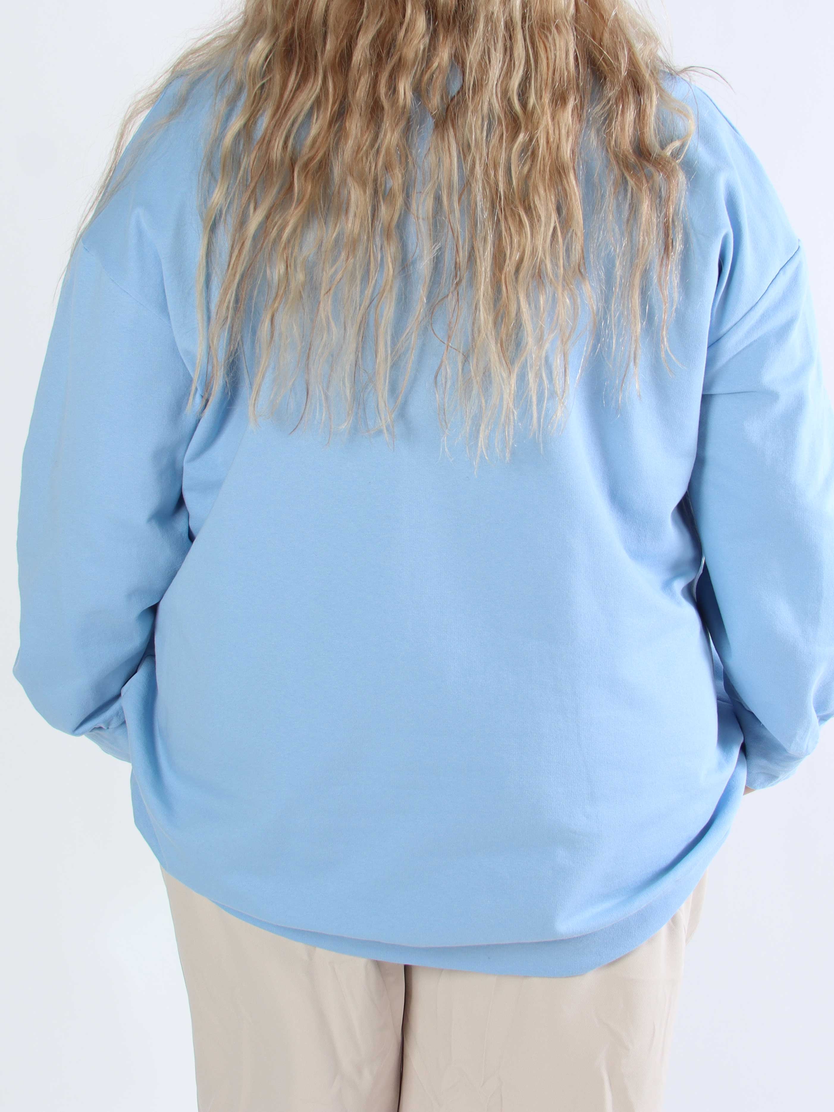 Magnolia - Plus size joggingbluse med LA skrevet med plys